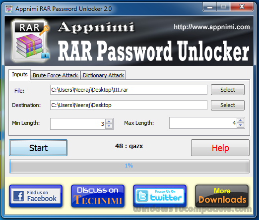 rar password unlocker windows 10